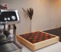 Chess Board, Walnut & Black Epoxy