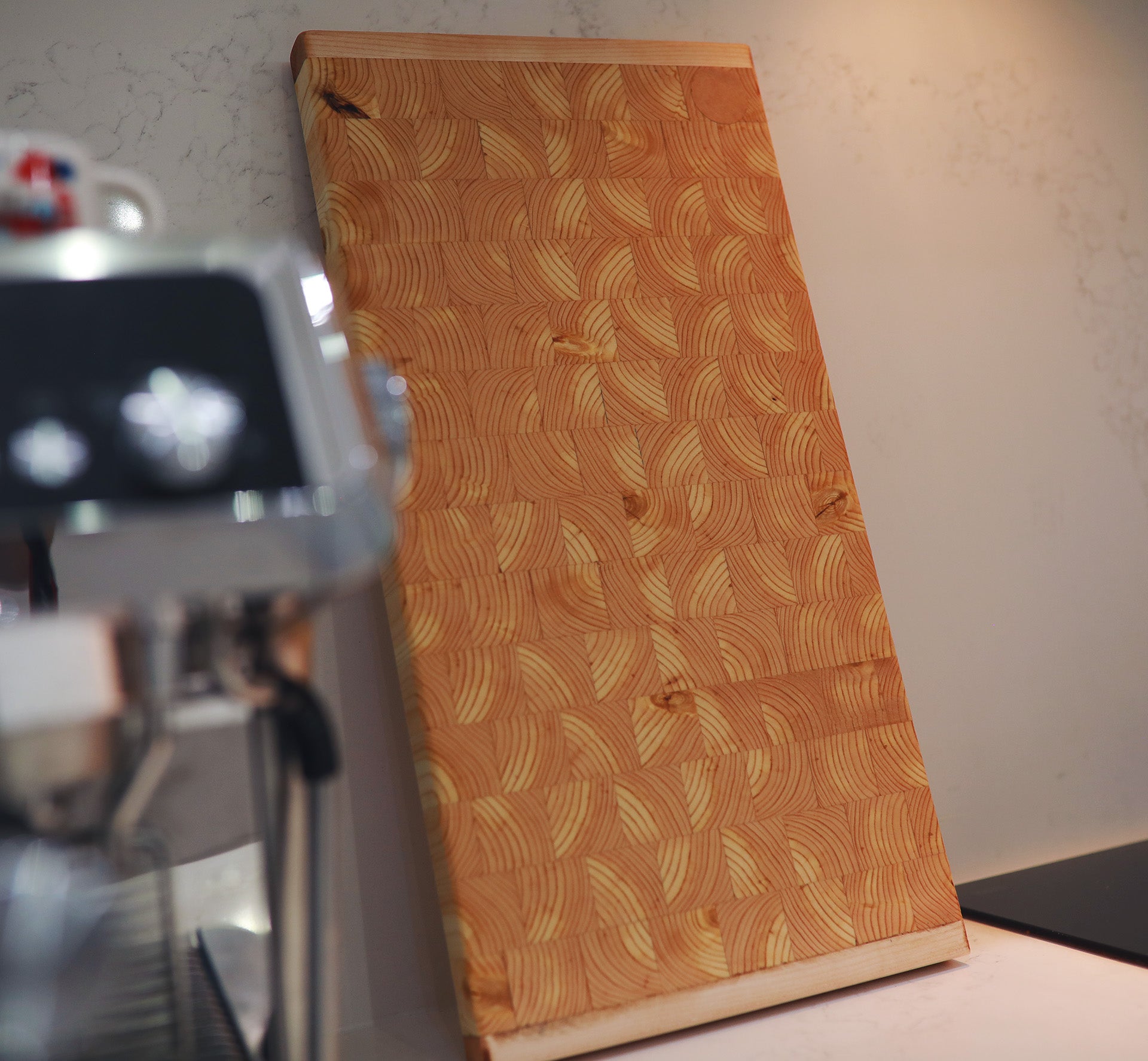 End Grain Board -  Patterned Look