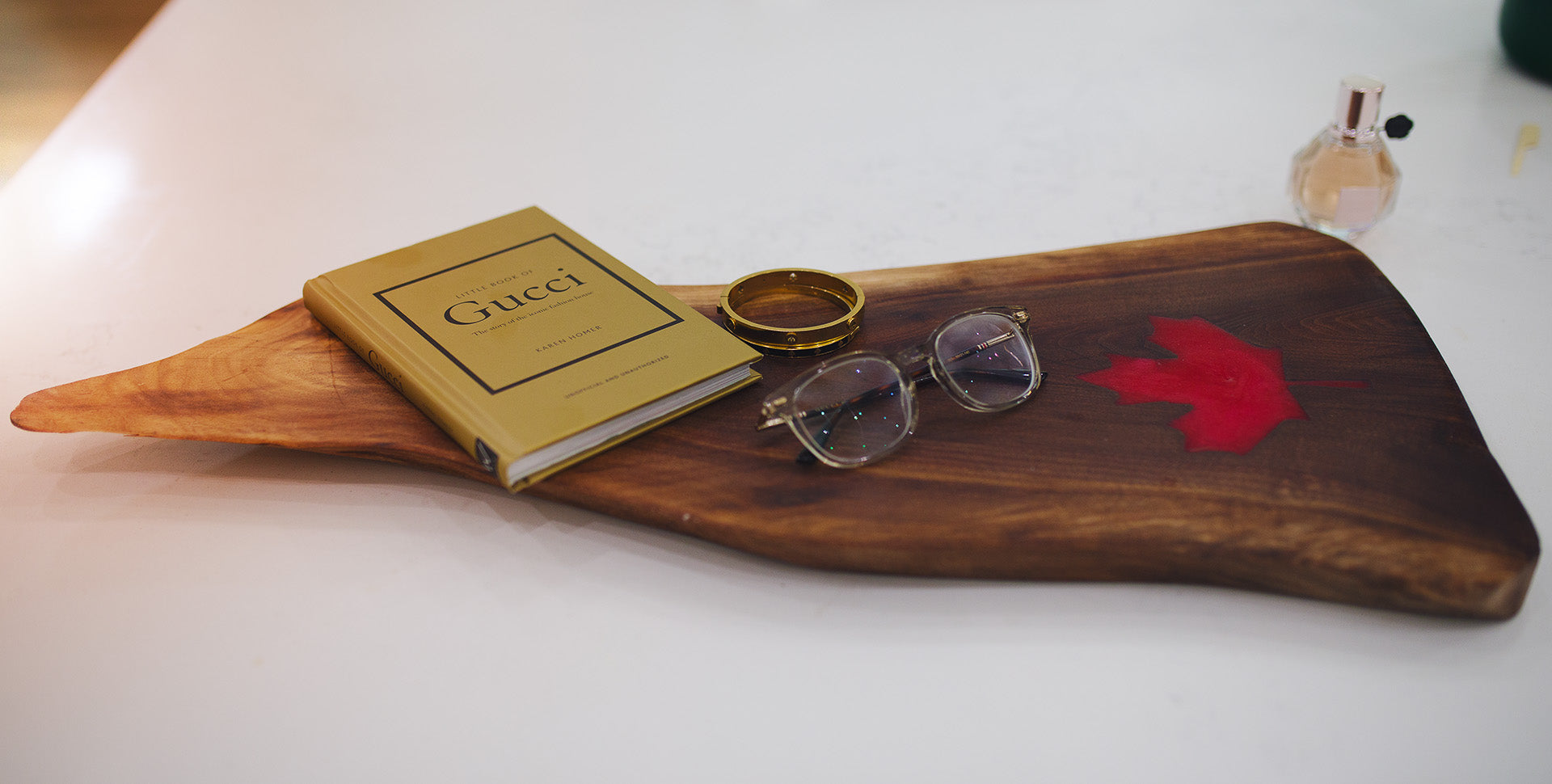 Live Edge Canada Maple Leaf Board