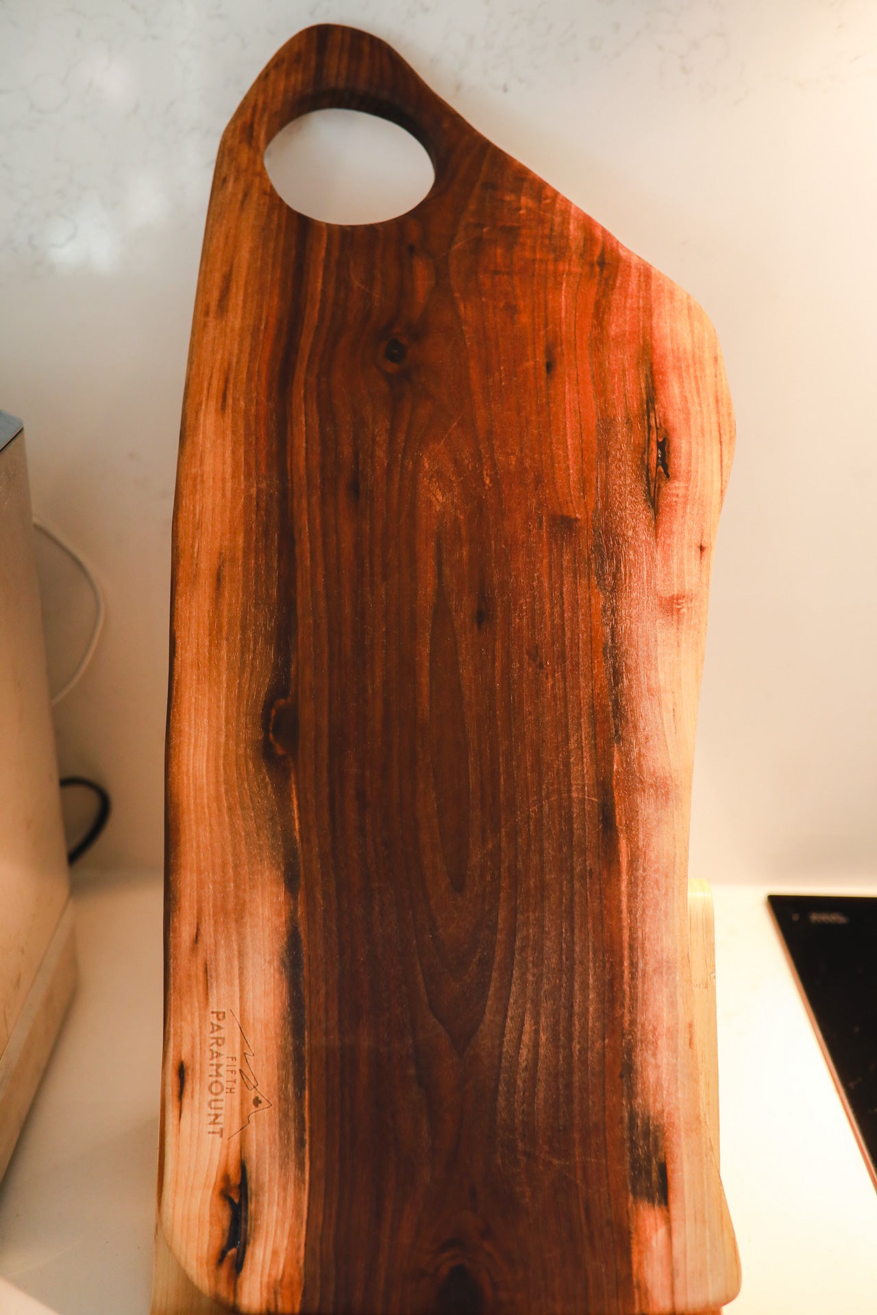 Live-Edge Walnut Charcuterie - 24" Long