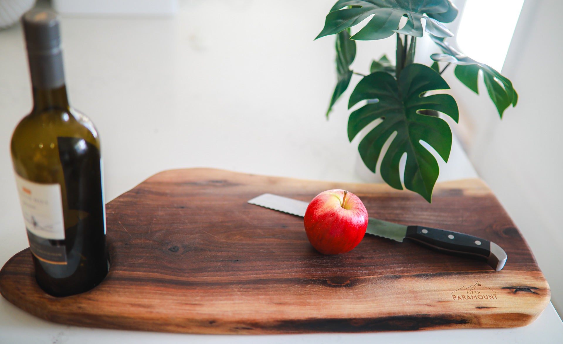 Live-Edge Walnut Charcuterie - 24" Long