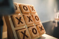Wooden Tic Tac Toe Game