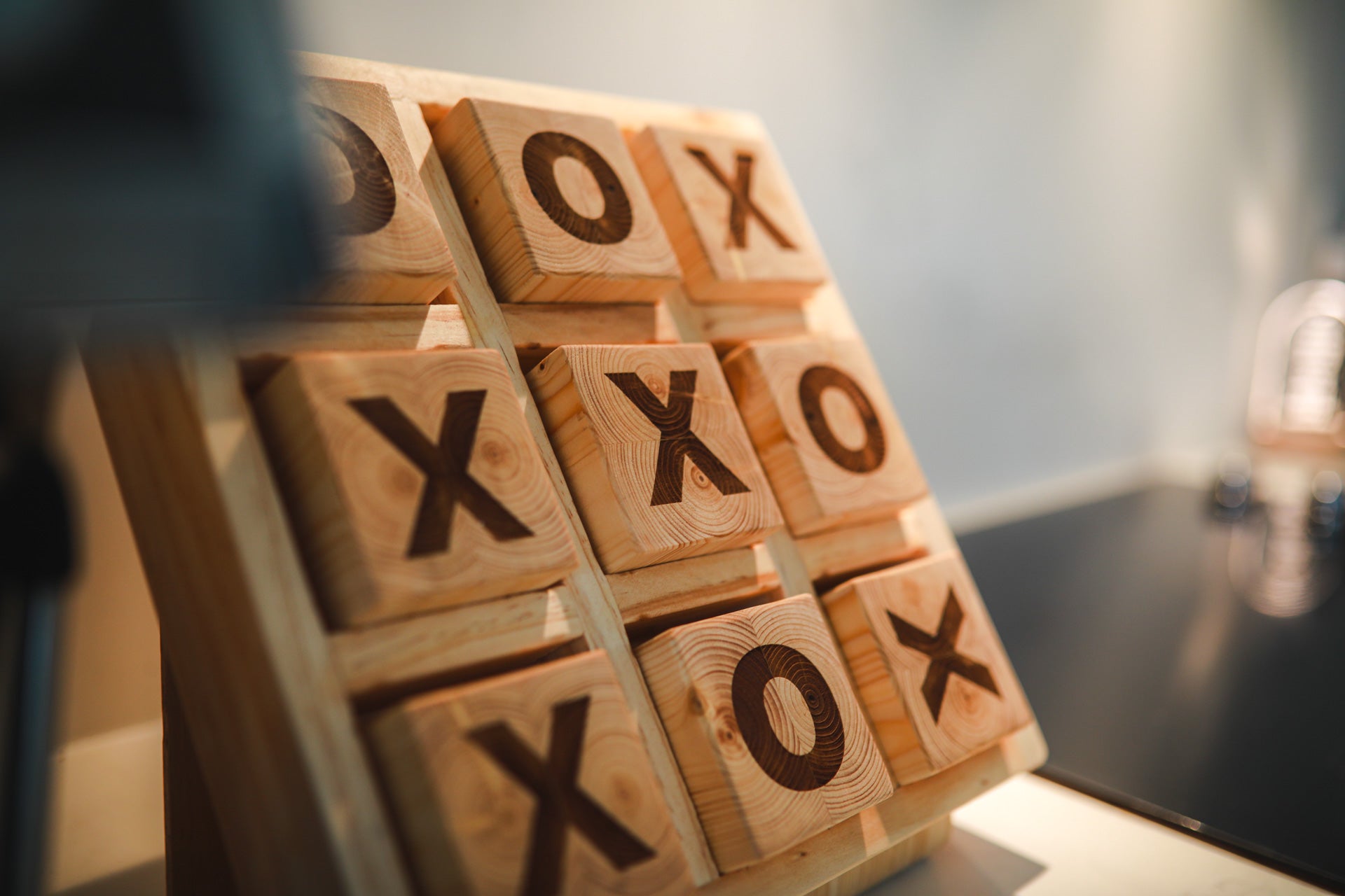 Wooden Tic Tac Toe Game