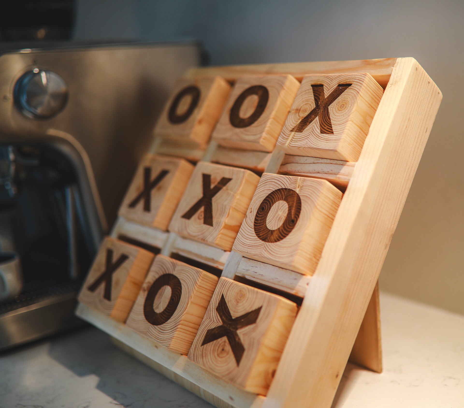 Wooden Tic Tac Toe Game