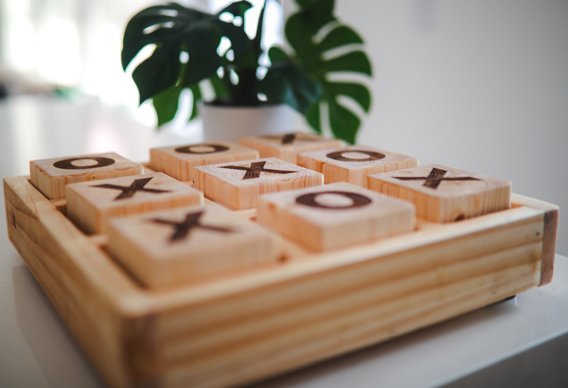 Wooden Tic Tac Toe Game