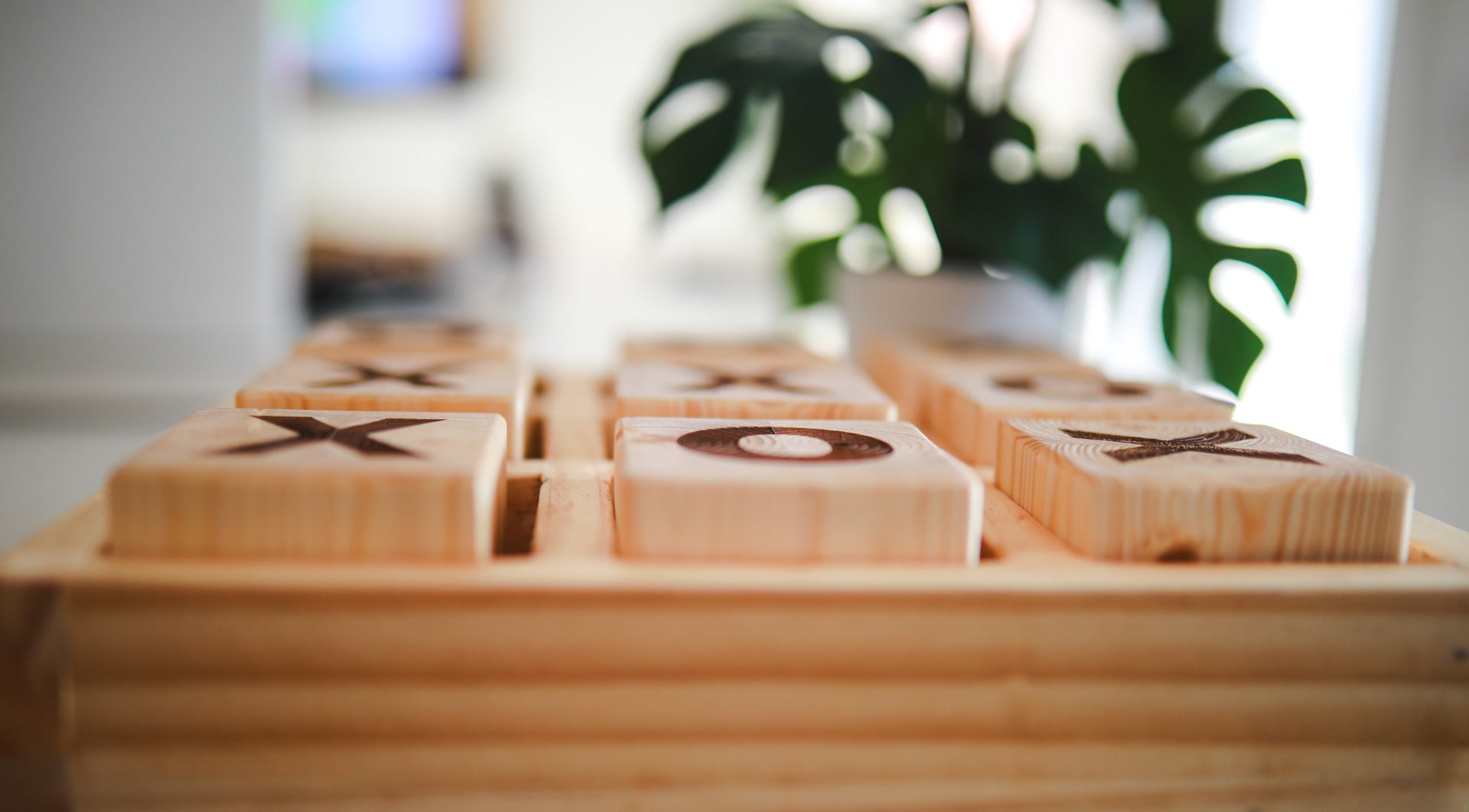 Wooden Tic Tac Toe Game
