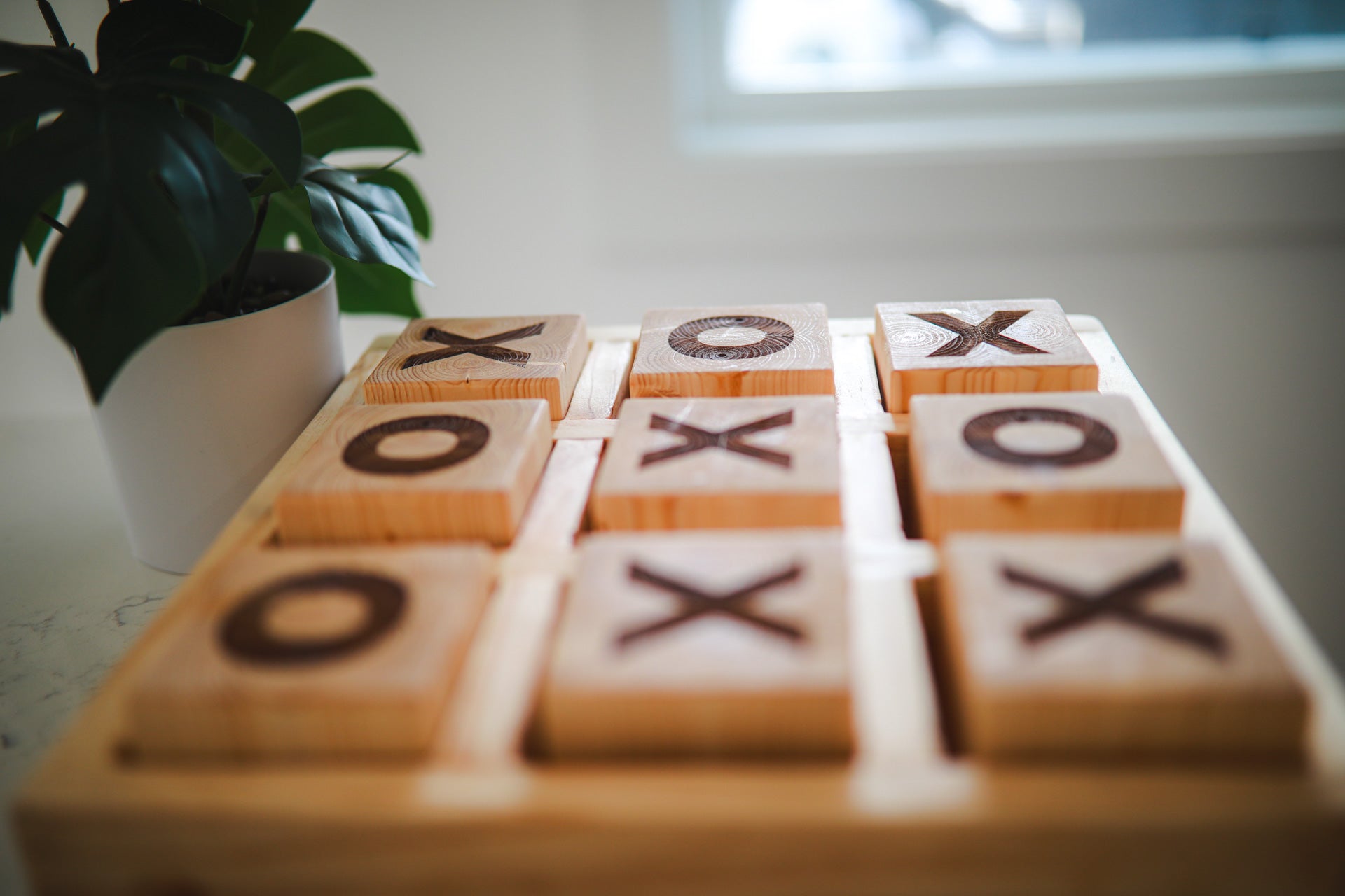 Wooden Tic Tac Toe Game