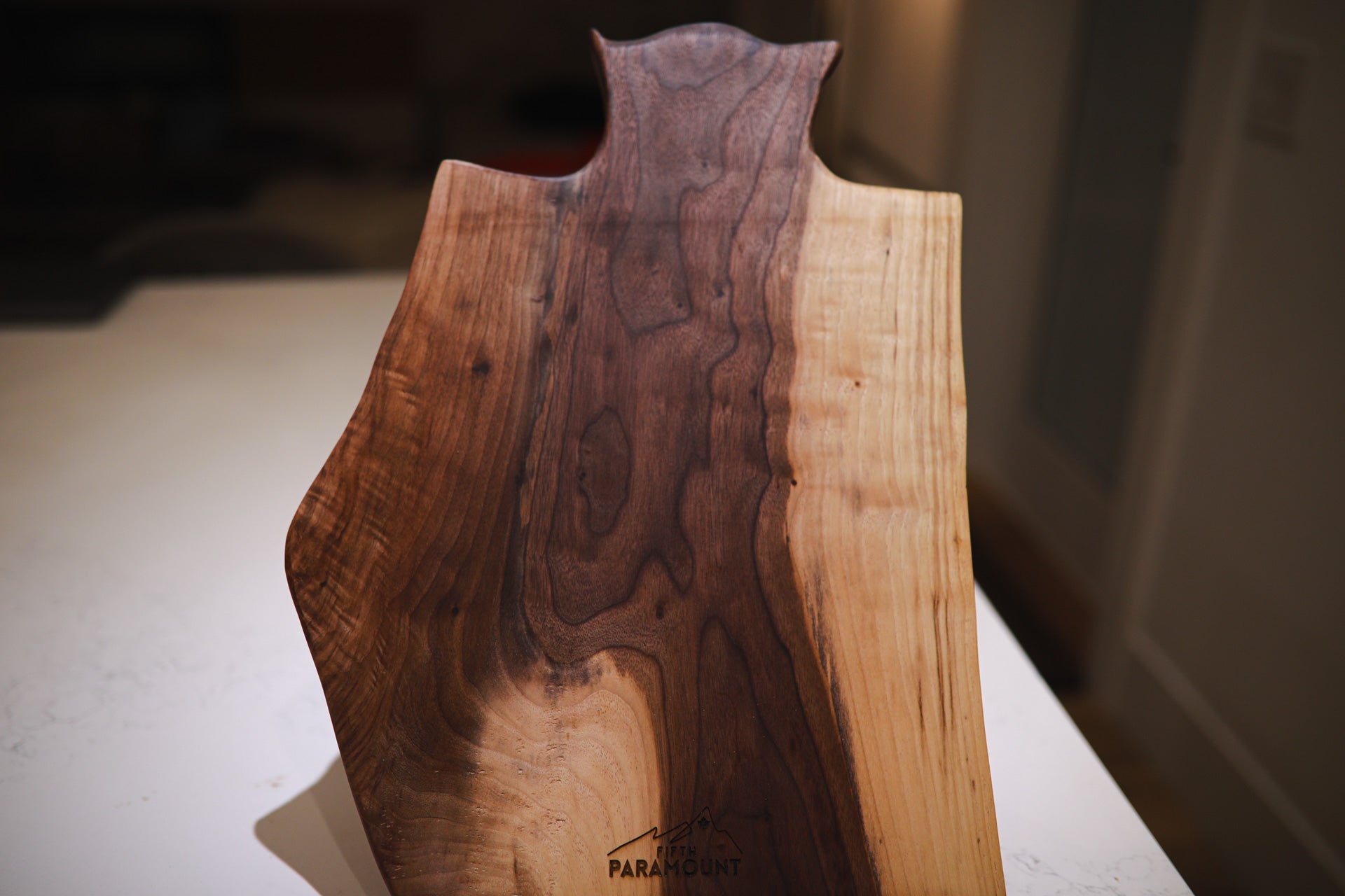 Highland Cow Walnut Charcuterie Board