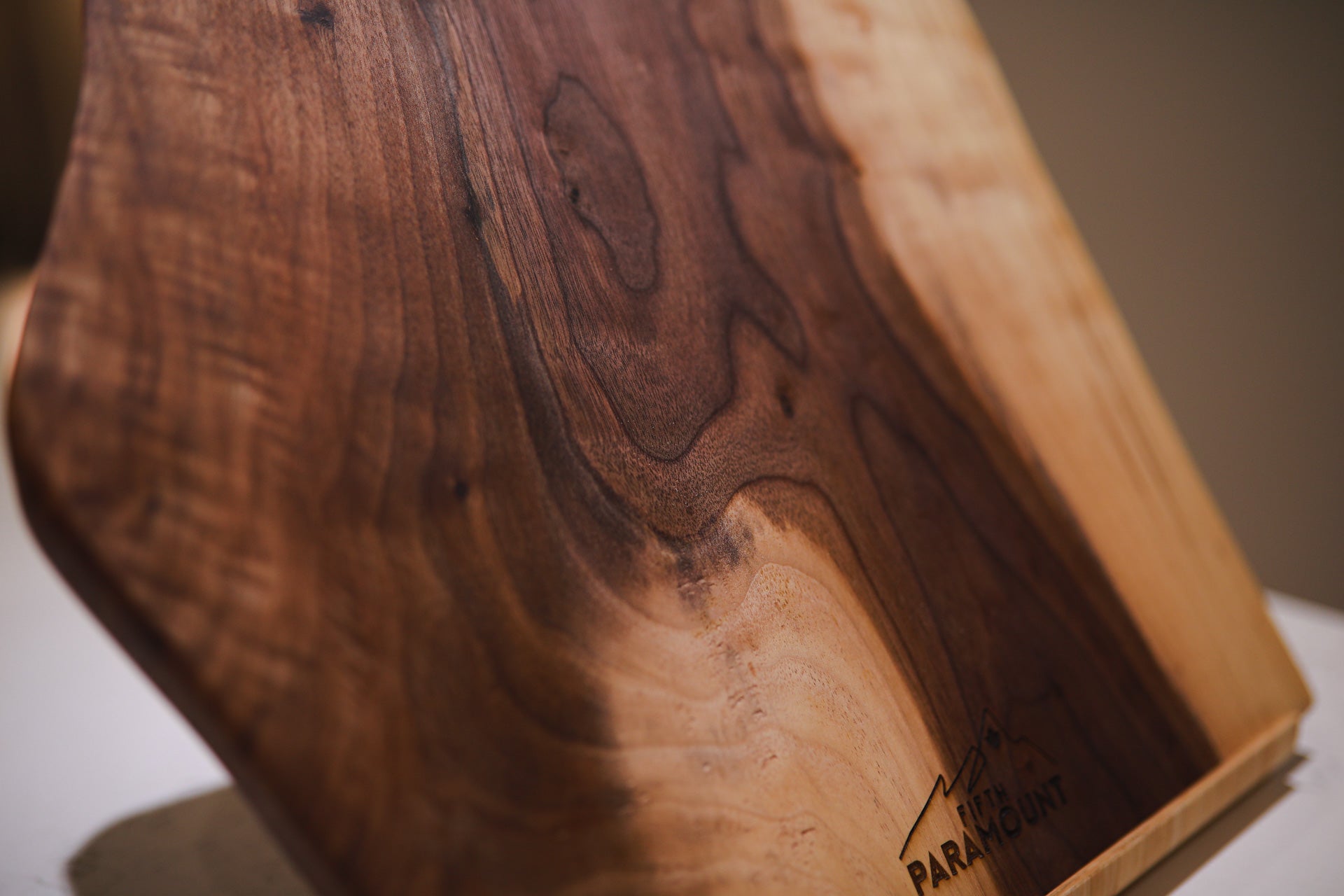 Highland Cow Walnut Charcuterie Board