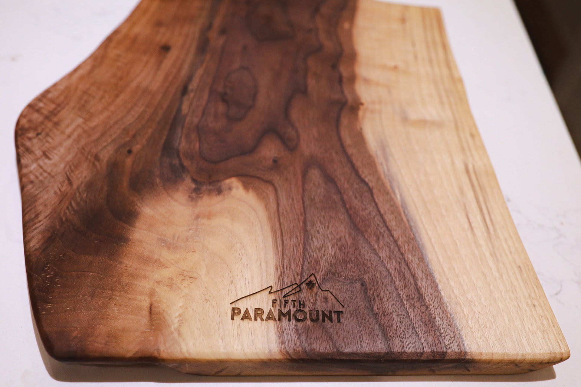 Highland Cow Walnut Charcuterie Board