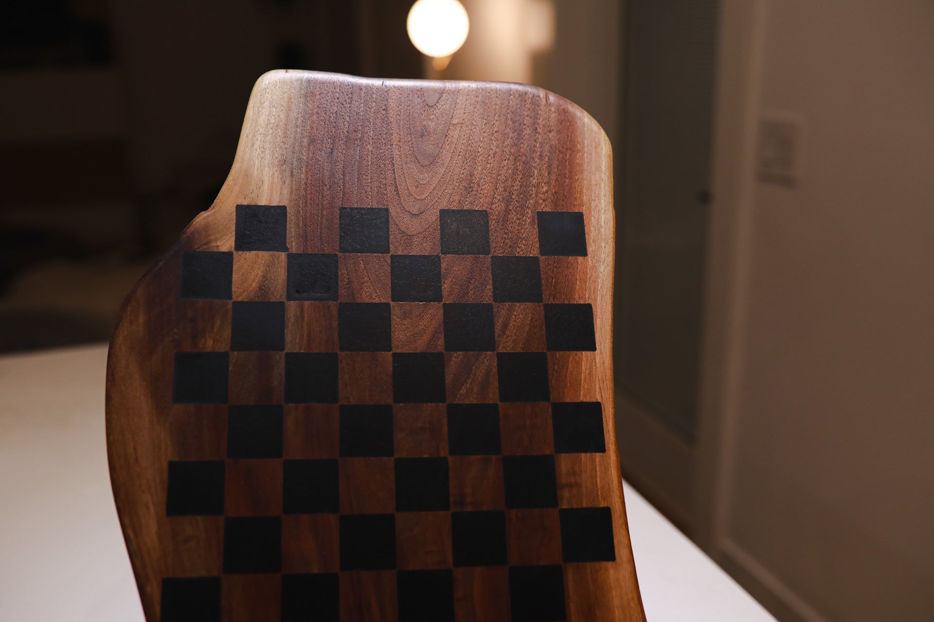 Dual-Sided Walnut Charcuterie & Chess Board
