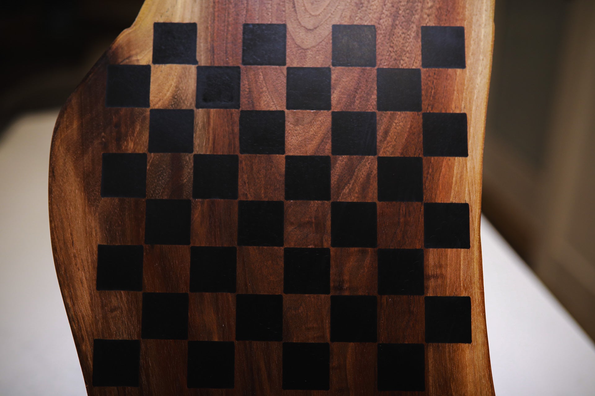 Dual-Sided Walnut Charcuterie & Chess Board