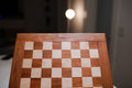 Mahogany & Maple Chess Board with Cherry Frame