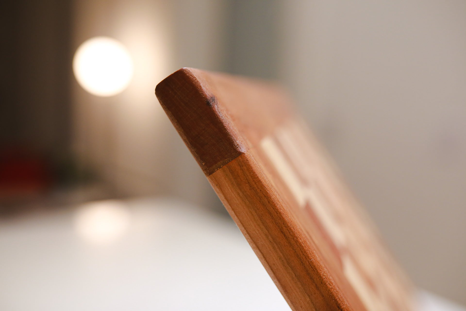 Mahogany & Maple Chess Board with Cherry Frame